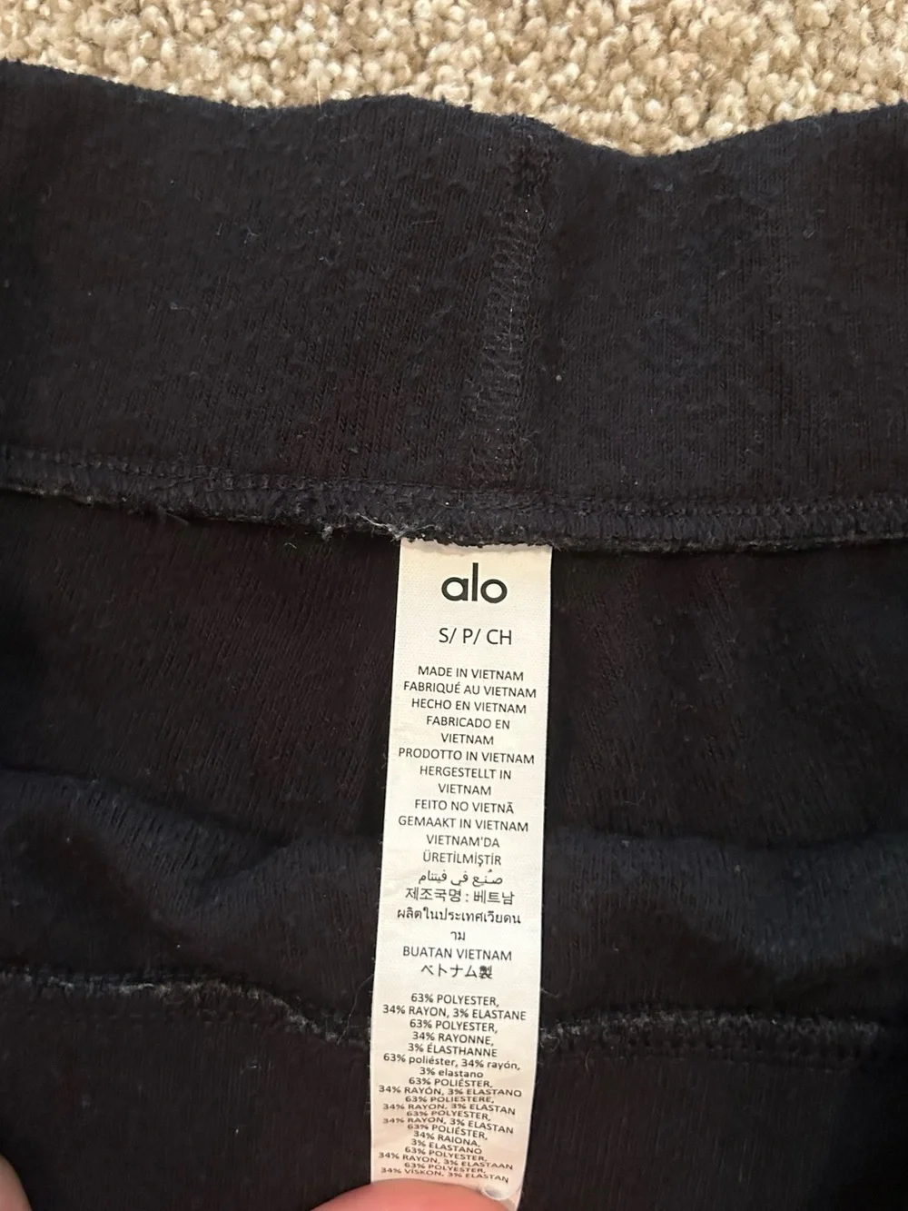 Alo High-Rise Black Women's Active Shorts